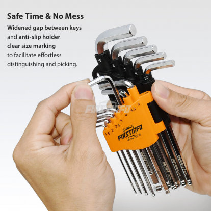 Hex Key Set Long Arm Ball End Hex Wrench Set, Metric T Handle Allen Wrench Set,12-Piece