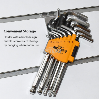 H5902ML 12 Pcs Metric Long Arm Ball Joint Hex Key Set