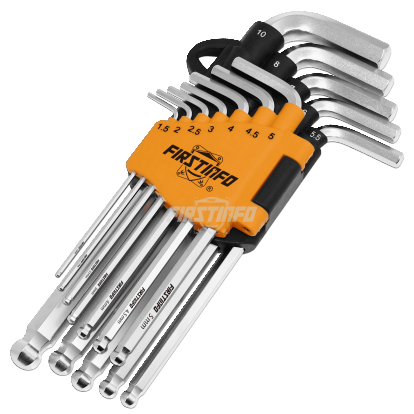 Hex Key Set Long Arm Ball End Hex Wrench Set, Metric T Handle Allen Wrench Set,12-Piece