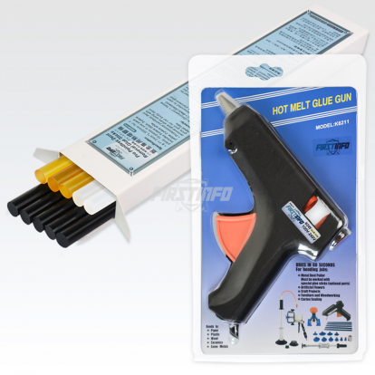 K6211Y1 Hot Glue Gun with 10 Pcs Glue Sticks Kit