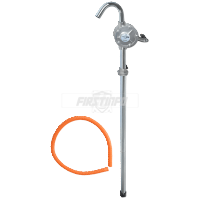 Aluminum Hand Operated Rotary Acting Drum Pump w/ plastic hose