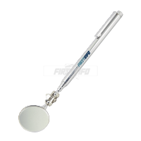 Telescopic O33mm Round Inspection Mirror with Pocket Clip (5 Sections ; Length:185~535mm)