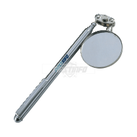 Extendable Telescopic 1-1/2" Inspection Round Mirror with Pocket Clip (Length:4"~17")