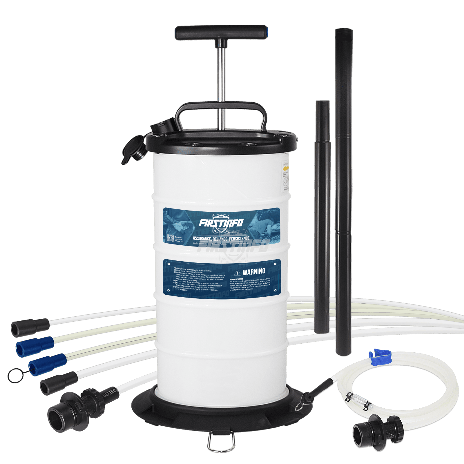 A1105H 9.5L Manual Oil & Fluid Extractor with Brake Bleeder Hose