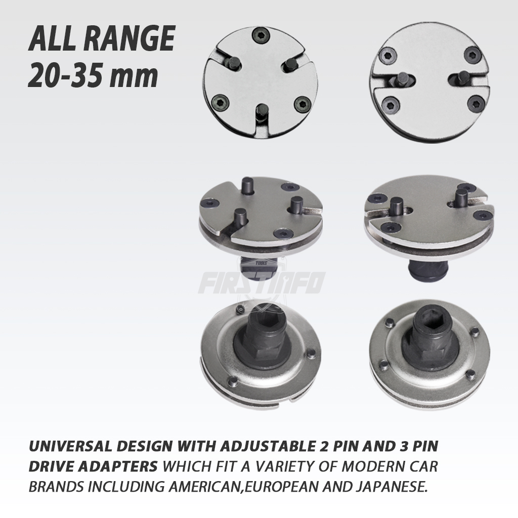 LASER Rear Disc Brake Caliper Piston Rewind Tool Adjustable Adaptor Set 6090 